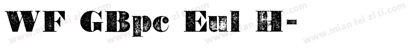 WF GBpc Eul H字体转换